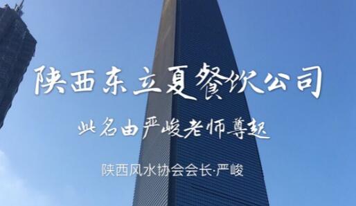 严峻老师起名案例《陕西东立夏餐饮公司》